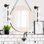 Opviq Domino - 11040 Lámpara de pared de metal y cristal blanco y negro